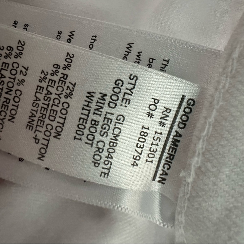 Good American White Mid-Rise Jeans - Picture 5 of 6